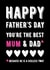 mum funny Father's Day Card 30448 created by Filthy Sentiments