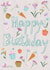 happy pastel Birthday Card 32618 created by Lucy