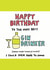 Funny Birthday Card - Gin - Happy Birthday To The Very Best Gin Drinker created by Angela Chick