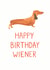 wiener dog Birthday Card 6936 created by Unknown Ink