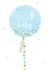 Baby-Boy Blue-Balloon New Baby Card 10280 created by Paper Yay