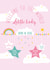 Welcome to the world little lady, new baby girl card born in 2026 created by Rulu