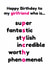 GIRLFRIEND BIRTHDAY Birthday Card - Psycho Girlfriend created by Pack a Punch Designs