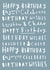 typography cake Birthday Card 10164 created by Old English Company