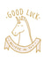 luck unicorn Good Luck Card 10170 created by Old English Company