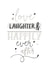 Cute Rhyme Typography Wedding Card - Love Laughter & Happily Ever After created by Katie Phythian Design