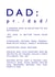 Dad Definition Birthday Card 10532 created by Newton and the Apple