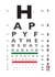 Eye Chart Father's Day Card 32878 created by Newton and the Apple