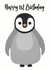 toddler penguin Birthday Card 10723 created by Chameleon and Co