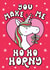Cute and Funny Christmas card for your significant other. created by Katie Ruby Illustration