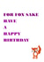 fox sake Birthday Card 32270 created by Designer Poems