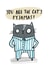You are the cat's pyjamas card created by Lucy Maggie Designs