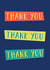 Thanks contemporary Thank You Card 2104 created by TM Stationery