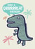 Cute T-Rex Birthday card for your little dinosaur lover created by Lisa Greener