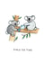Cute Friendship Card - Koala Tea Time created by Jelly Armchair
