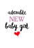 Girl New New Baby Card 10594 created by Rootie Tootie Designs