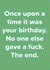 rude funny Birthday Card 11096 created by Just Spag