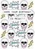 skulls mega Birthday Card 5559 created by Memelou