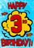 3 third Birthday Card 9932 created by Alex Dato
