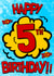 5 five Birthday Card 9933 created by Alex Dato
