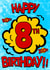 8 eight Birthday Card 9935 created by Alex Dato