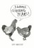 Funny Chicken Pun Anniversary Card - 3 Years - 3 Whole Clucking Years! created by Harriet Popham
