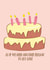 funny cake Birthday Card 11301 created by PAPR Boutique