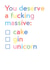 You deserve a massive tickbox card created by JosieOnTheRun