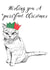 Wishing a Grumpy Cat a perfect ("purr"fect) Christmas created by Amy Cockcroft