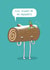 wordplay log Christmas Card 2159 created by Charly Clements