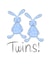 Cute baby Twin Boys card created by Leah Roberts