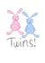 Cute Baby Twins Card created by Leah Roberts
