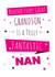 Celebrate your Nan with this heartfelt card. Perfect from her grandson created by Yeti Design