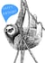 cute sloth Birthday Card 2167 created by Charly Clements