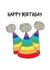 GAY RAINBOW Birthday Card 9063 created by Pack a Punch Designs