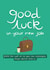 good luck New Job Card 10808 created by The Happy Life Balance Co.