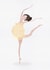 Elegant Pregnancy Ballet-Themed Greeting Card created by Mie Frey Damgaard