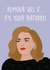 Adele Celebrity Birthday Card 7332 created by Rumble Cards
