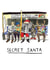 Funny Christmas Card - Secret Santa - Santa Newspaper Disguise created by Jelly Armchair