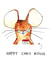 Funny Christmas Card - Christmas Pun - Chris Mouse created by Jelly Armchair