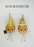 Cute Pear Pun Wedding Card / Engagement Card - Pears - You Two Are The Perfect Pear created by Yippea