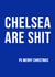 xmas chelsea Christmas Card 33525 created by Offside Cards