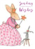 Bunny child Birthday Card 33323 created by Helen Morgan Illustration