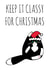 funny tuxedo Christmas Card 9787 created by Miümi Cat