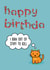 FUNNY ILLUSTRATION Birthday Card 8530 created by Thirty Mussels