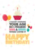 Forgot your age 100s and 1000s cheeky Birthday Card created by Crazed Creative