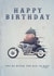 Cute Birthday Card - You're Never Too Old To Ride - Motorbike created by Diverse Pixels