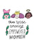 women feminist Christmas Card 12096 created by Holly Macdonald