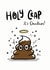 Funny Christmas Card - Holy Crap - Poop Pun created by Debmon Design
