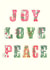 joy peace Christmas Card 12014 created by Michelle Grace
